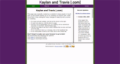 Desktop Screenshot of kaylanandtravis.com