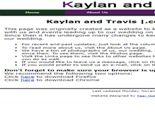 Tablet Screenshot of kaylanandtravis.com